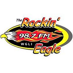 The Rockin' Eagle radio logo