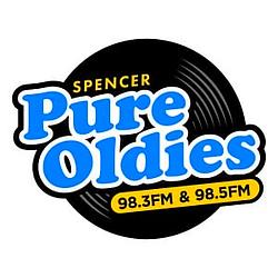 Pure Oldies 98.3 & 98.5 radio logo