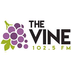 102.5 The Vine radio logo