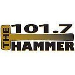 101.7 The Hammer radio logo