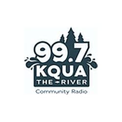 99.7 KQUA The River radio logo