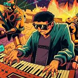 Cyberfunk radio logo