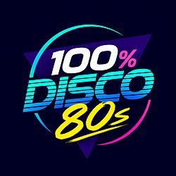 100% Disco 80s radio logo