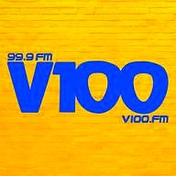 V100 radio logo