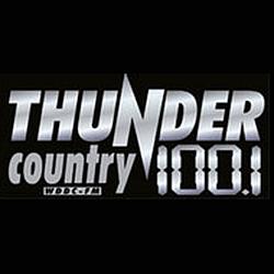Thunder 100.1 radio logo