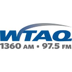 WTAQ 97.5FM 1360AM radio logo