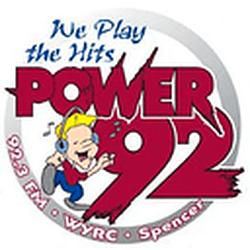 Power 92 Spencer radio logo