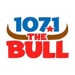 107.1 The Bull radio logo