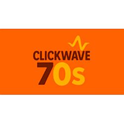 Clickwave70s radio logo