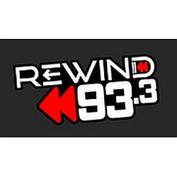 Rewind 93.3 radio logo