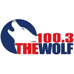 100.3 The Wolf radio logo