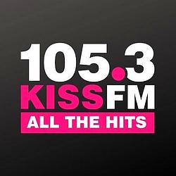 105.3 Kiss FM logo
