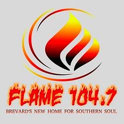 WFLA FLAME 104.7 radio logo
