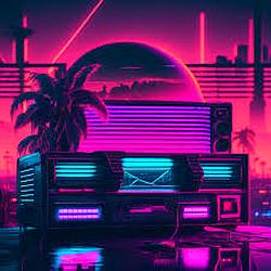 Synthwave DnB&EDM radio logo