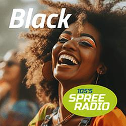 105'5 Spreeradio Black radio logo