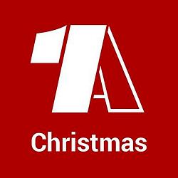 1A Christmas radio logo