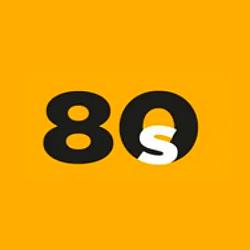 Radio Bern1 80s logo