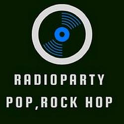 radiopartypoprockhop radio logo