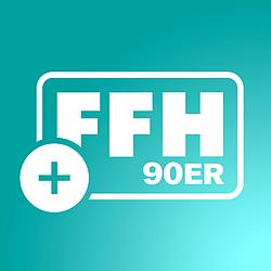 FFH+ 90ER radio logo