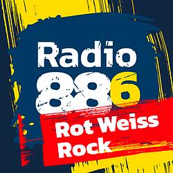 88.6 Rot-Weiss-Rock radio logo