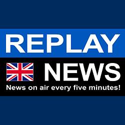 Replay News English radio logo
