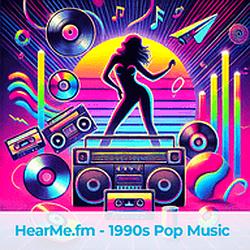1990s Pop Music radio logo