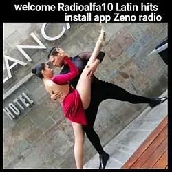 Radioalfa11 Latin hits radio logo