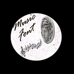 Music font radio logo