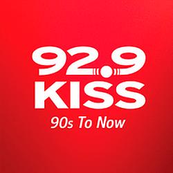 92.9 KISS radio logo