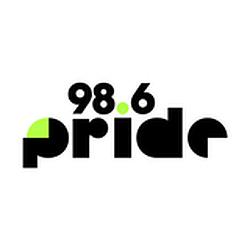Pride 98.6 radio logo