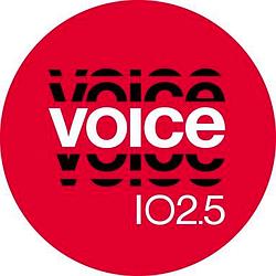 Voice 102.5 radio logo