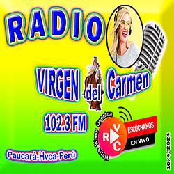 Radio Virgen del Carmen 102.3 fm Paucará logo
