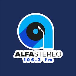 Alfa Stereo 106.3 Medellín radio logo