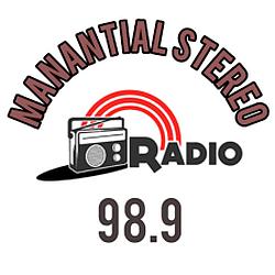 Manantial stereo 98.9 radio logo