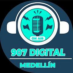 907 Digital Medellin radio logo