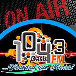 Oasis 104.3 FM logo