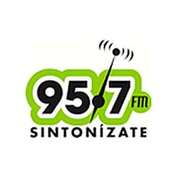 Sintonízate 95.7 FM logo