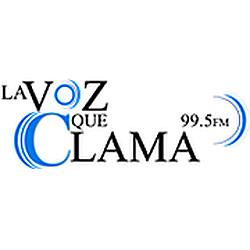 La Voz Que Clama 99.5FM radio logo