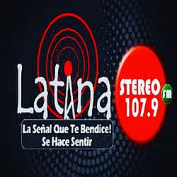 Latina Stereo 107.9FM radio logo