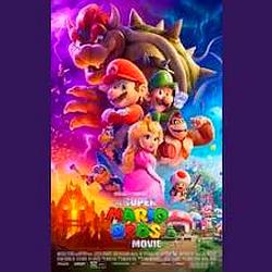 Super Mario Bros La Pelicula 2023 radio logo