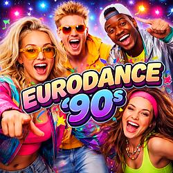 90s Eurodance radio logo