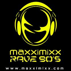 Maxximixx Rave 90's radio logo
