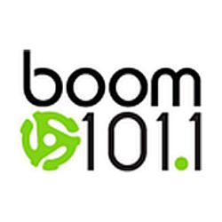 Boom 101.1 radio logo