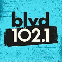 BLVD 102.1 FM logo