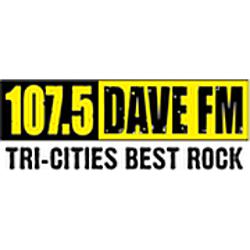 107.5 Dave Rocks radio logo