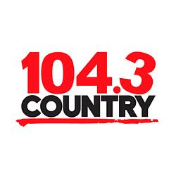Country 104.3 radio logo