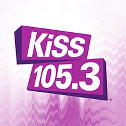 KiSS 105.3 radio logo