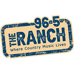 96.5 The Ranch radio logo