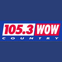 105.3 WOW Country radio logo