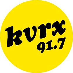 KVRX 91.7 FM logo